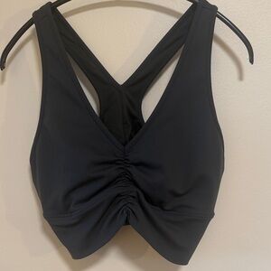 ALO Wild Things Bra Charcoal Green Large